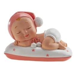Figura Bautizo Niña Dormida 9 cm - Dekora
