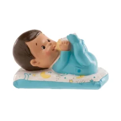 Figura Bautizo Niño con Biberón 10 cm