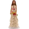 Figura de Boda Mujer con Margaritas 16 cm