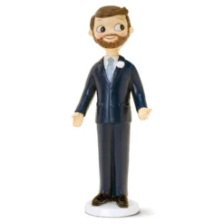 Figura para Tarta de Boda Novio con Barba 21 cm - Mopec