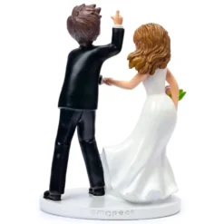Figura para Tarta de Boda Novio y Novia de Juerga 17 cm