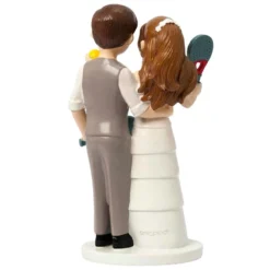Figura para Tarta de Boda Jugadores de Padel 18,5 cm - Mopec
