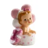 Figura para Tarta Niña con Regalo y Globos