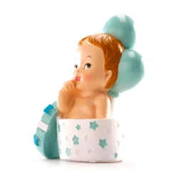 Figura para Tarta Niño con Regalo y Globos