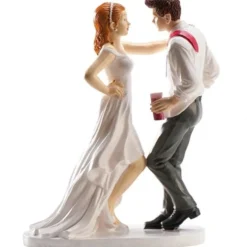 Figura para tarta novios bailando 14,5cm