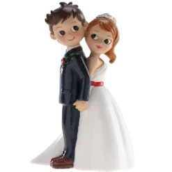 Figura para Tarta Novios de Espaldas 16 cm