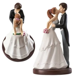 Figura para Tarta Pareja de Boda Beso 15 cm