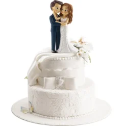 Figura para Tarta Pareja de Boda Enamorados 16cm