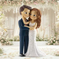 Figura para Tarta Pareja de Boda Enamorados 16cm