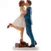 Figura para Tarta Pareja Viajera con Maleta 20 cm