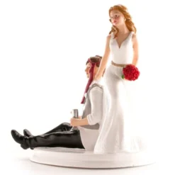Figura para Tarta Pareja Novios Bebidos 20 cm