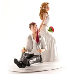Figura para Tarta Pareja Novios Bebidos 20 cm