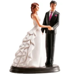 Figura para tarta Pareja de Boda romántica 20cm