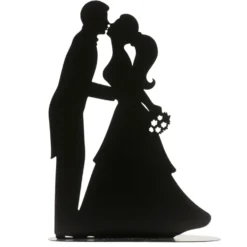 Figura para Tarta Pareja de Boda Beso 18 cm