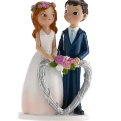 Figura para Tarta Pareja Corazón 16 cm