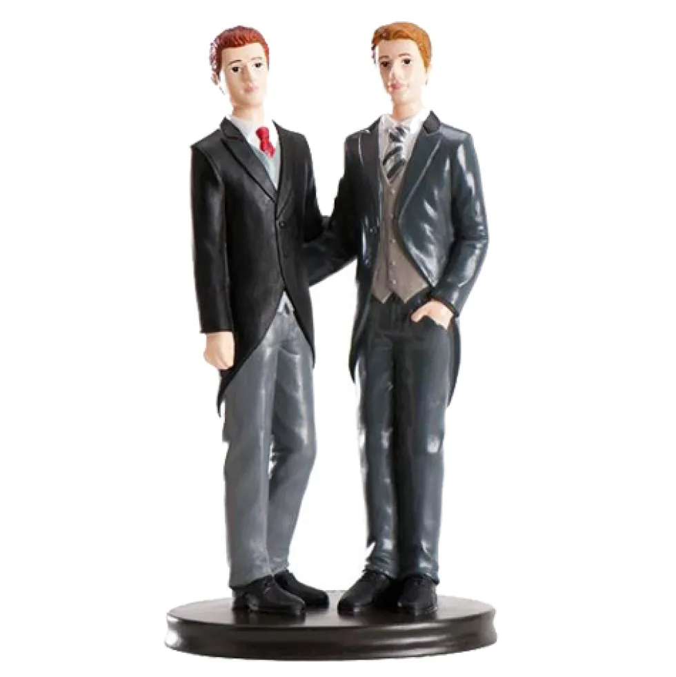 Figura para tarta pareja gay 19 cm