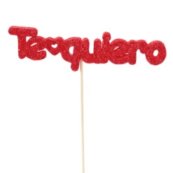 Figura para Tarta Te Quiero Rojo