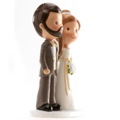 Figura Pareja de Boda Vintage 14 cm