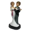 Figura Pareja de Novios Mirándose 22 cm