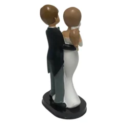 Figura Pareja de Novios Mirándose 22 cm