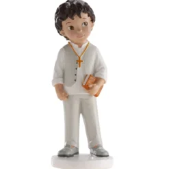 Figura Comunión Niño con Biblia 15 cm