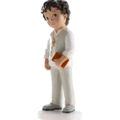 Figura Comunión Niño con Biblia 15 cm