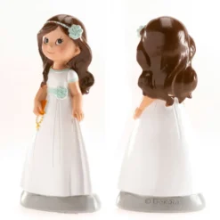 Figura Niña Comunión con Biblia 13 cm