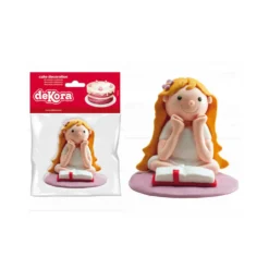 Figura Niña Comunión Sentada 8 cm