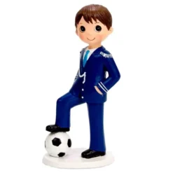 Figura Niño Comunión Fútbol 17 cm