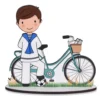 Figura Niño Comunión Marinero con Balón 15 cm