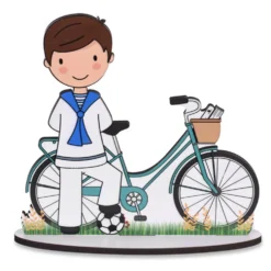 Figura Niño Comunión Marinero con Balón 15 cm