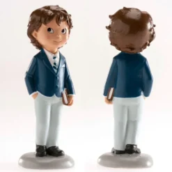 Figura Niño Comunión Traje Azul 13 cm