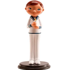 Figura para Tarta Chico Comunión Traje Blanco