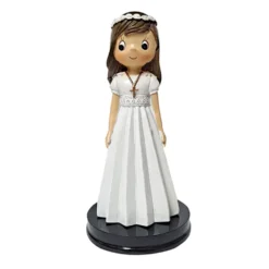 Figura para Tarta Niña Comunión Vestido Largo