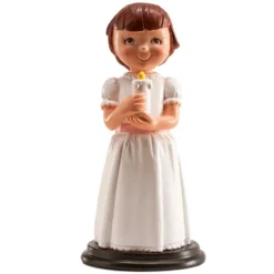 Figura para Tarta Niña Comunión Traviesa 13 cm