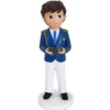 Figura para Tarta Niño Comunión con Mando Play 17 cm