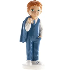 Figura para Tarta Niño de Comunión Moderno 16 cm