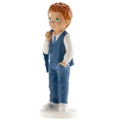Figura para Tarta Niño de Comunión Moderno 16 cm