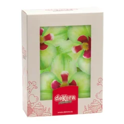 Flores De Oblea Orquidea Verde 10 ud - Dekora