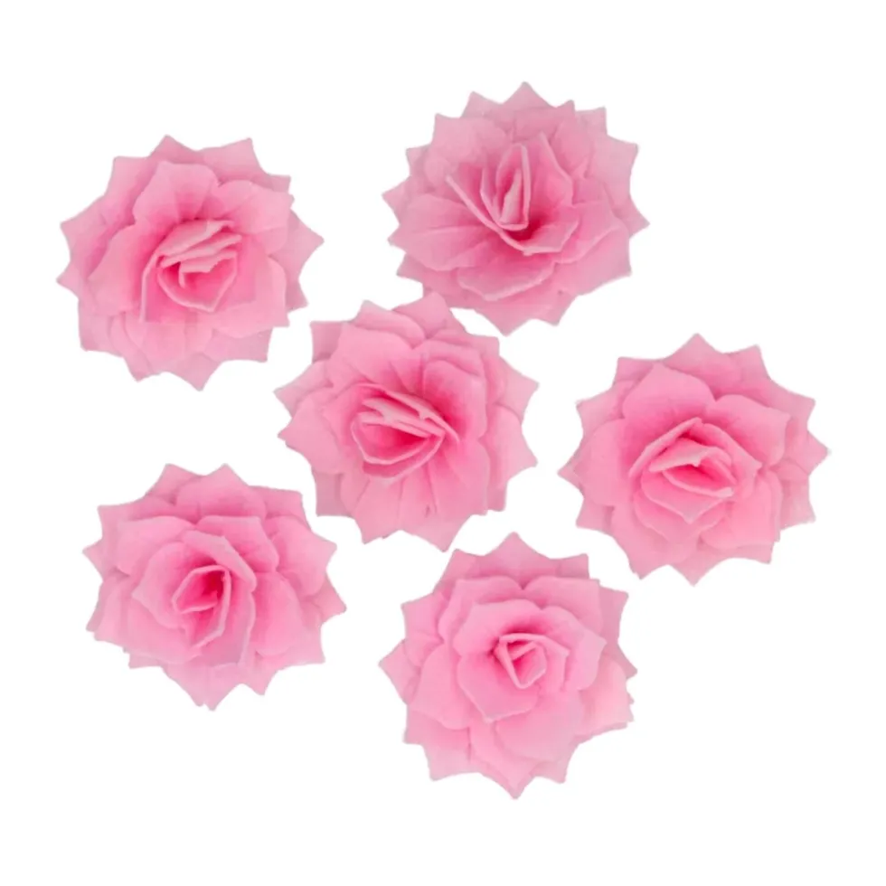 Flores de Oblea Rosa Rosalia Rosa Mediana 15 ud