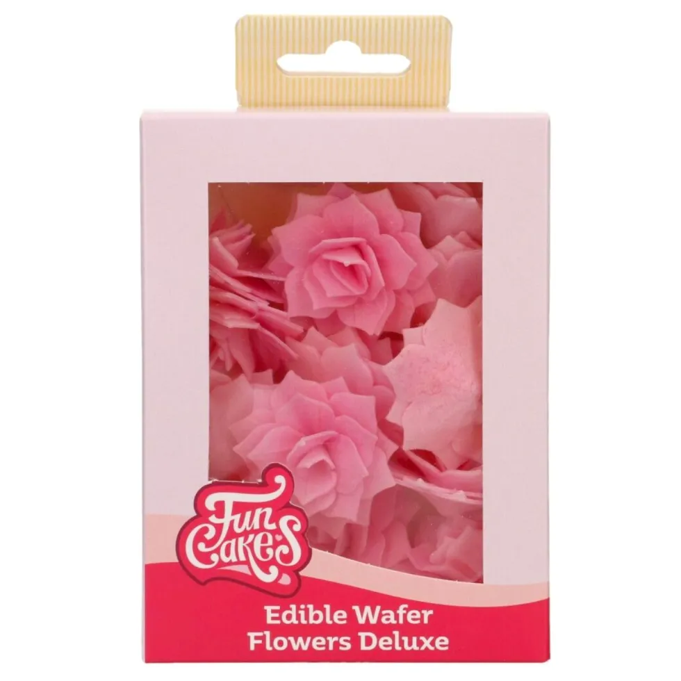 Flores de Oblea Rosa Rosalia Rosa Mediana 15 ud
