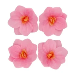 Flores de Papel Comestibles Hortensia Rosa Pequeña 18 ud