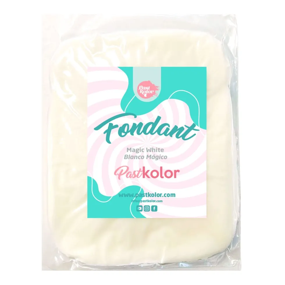 Fondant Blanco Mágico 1 Kg - Pastkolor - Sin Gluten