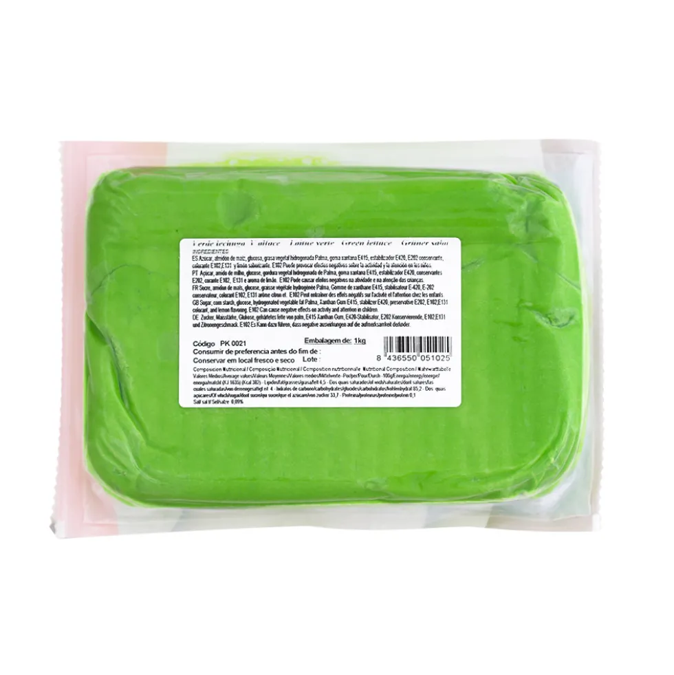 Fondant PastKolor Verde Claro 1 Kg