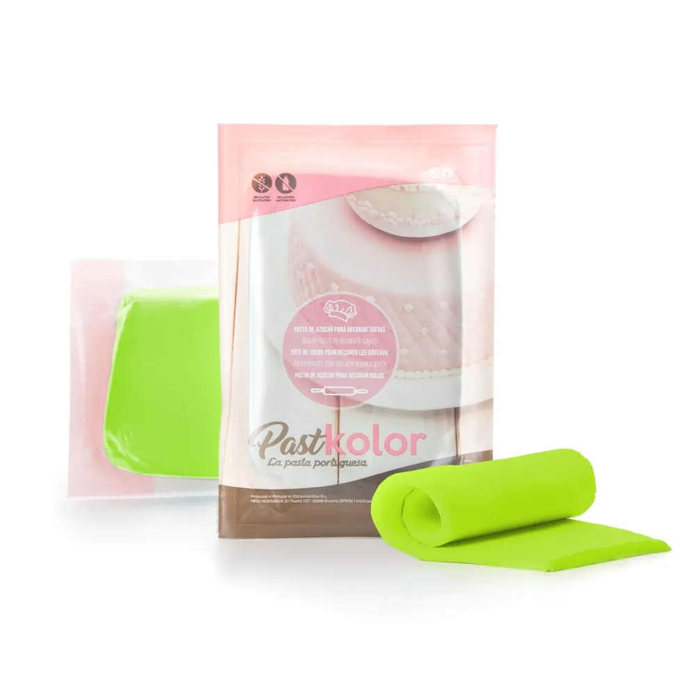 Fondant Pastkolor Verde Fluorescente - 250 gr