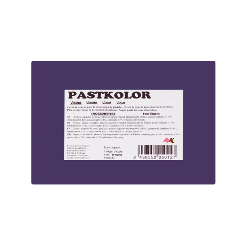 Fondant PastKolor Violeta 250 gr
