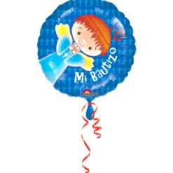 Globo Bautizo Azul 45 cm