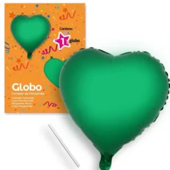 Globo Corazón Verde 44 cm