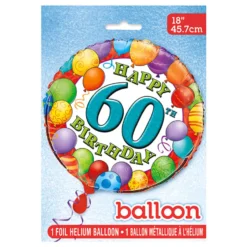 Globo de foil 60 Cumpleaños 45 cm