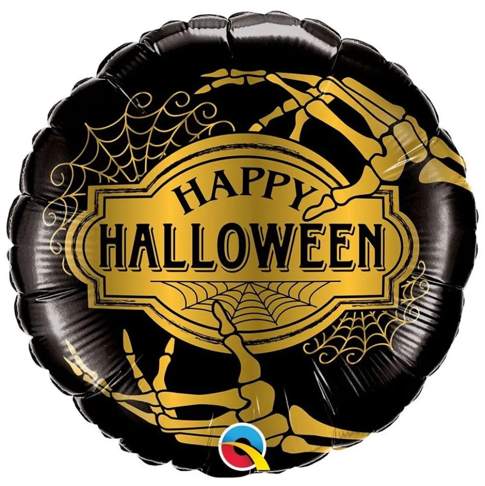 Globo de Foil Golden Skeleton 45 cm